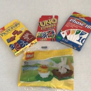 Lego Yellow Duck Set with Card Games Bundle